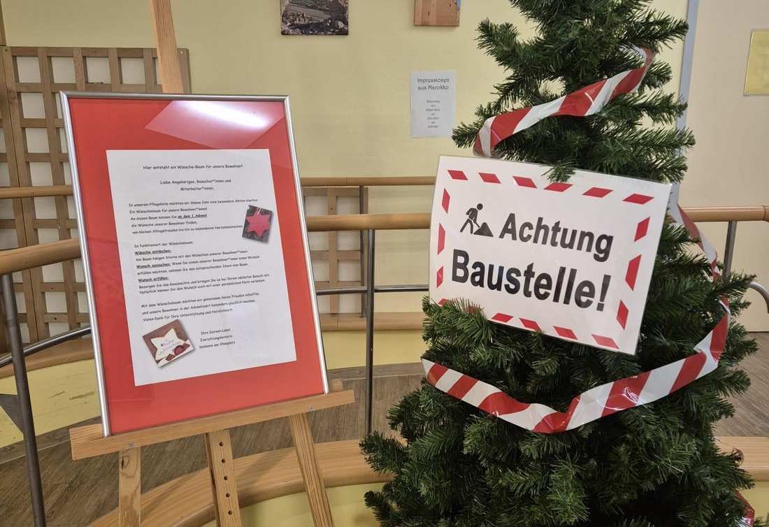 Noch ist der Wünschebaum eine Baustelle!